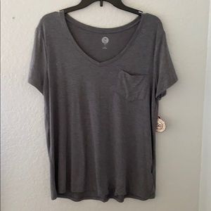 Gray cute T shirt very simple